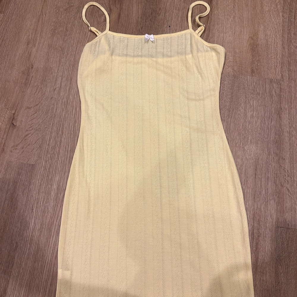Amazon Essentials Yellow Mini Dress